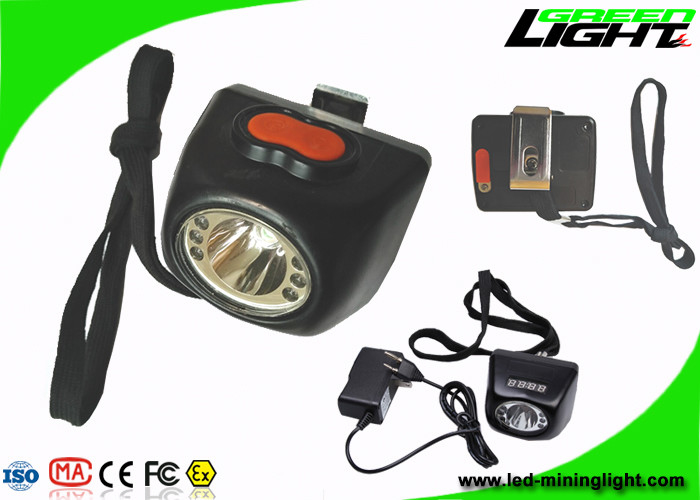 سلامة IP68 LED ضوء التعدين 8000lux سطوع 5.7Ah بطارية 1000 دورة موافقة CE