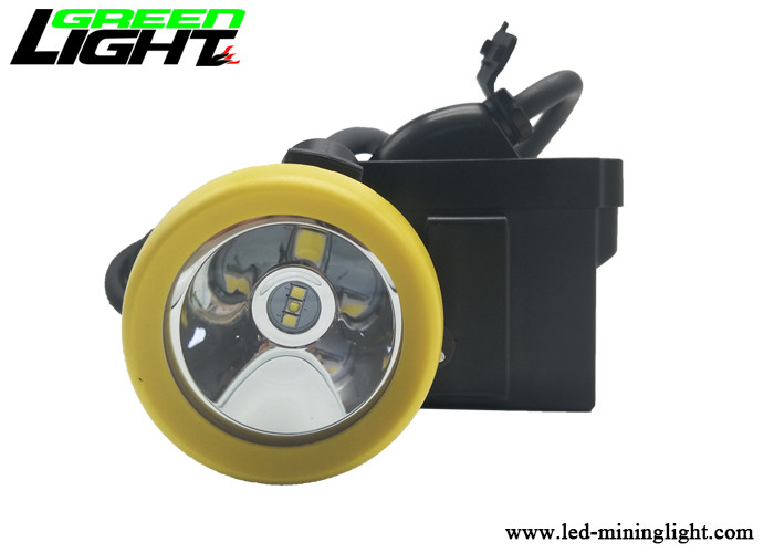 PC Material Miners Cap Lamp 1.65m طول الكابل Super Waterproof 6.6Ah البطارية