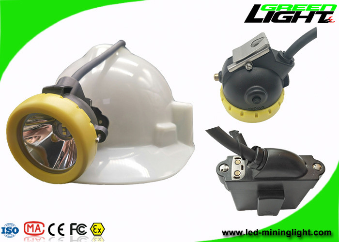 216lum 10000lux قابلة للشحن Led قبعة صلبة ضوء 7.8Ah Li - بطارية أيون IP68450mA