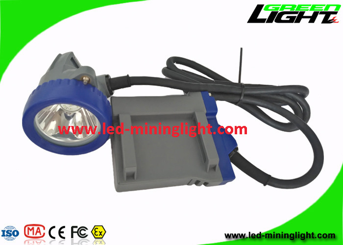 IP68 مقاوم للماء Led Miners Cap Lamp 1.67 Watt 6.6Ah Rechargeable Li - Ion Battery