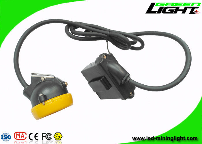 IP68 Led Miners Cap Lamp 10000lux 7.8Ah Li - بطارية أيون مع غطاء زر من السيليكون