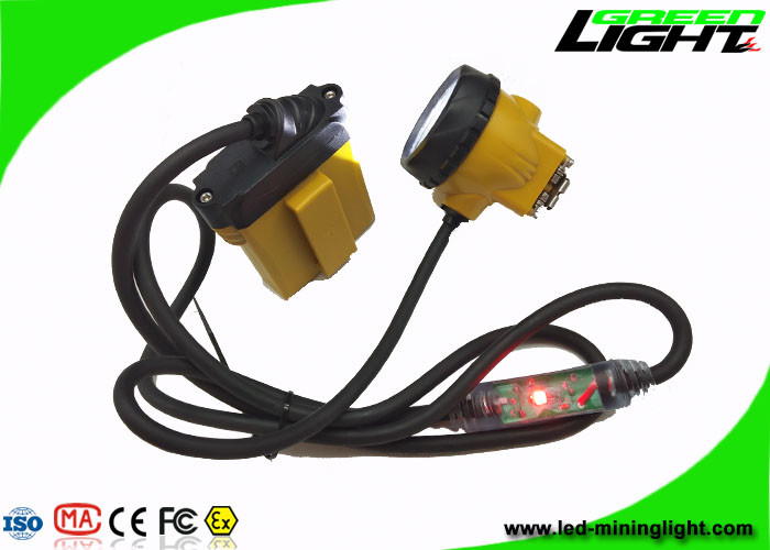 3.7V 10.4Ah LED مصباح أمامي للتعدين 25000lux شعاع عالي مع أربعة أوضاع إضاءة