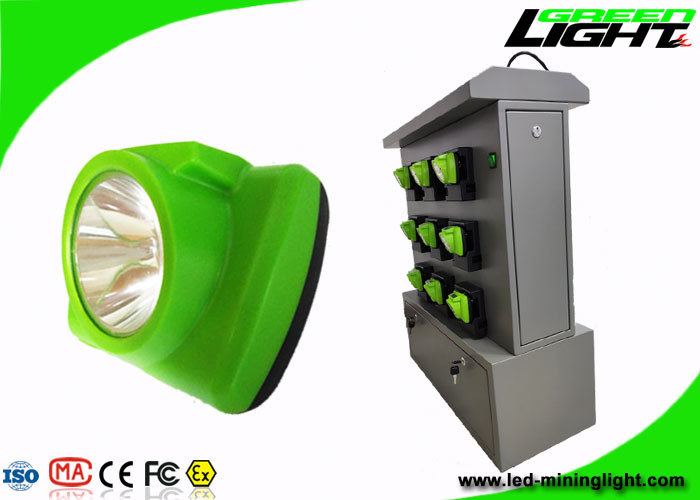GLC-6 اللاسلكي كاب أدى كشافات التعدين 110 V-240 V 18 وحدة شحن الرف
