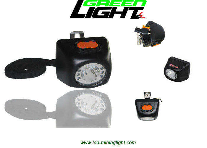 مصباح LED صغير الحجم لعمال المناجم سطوع 8000LUX 221lum مع شاشة رقمية