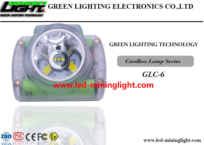 USB شحن LED Miners Cap Lamp 25000lux 1.78W مثبطات اللهب مع شاشة OLED