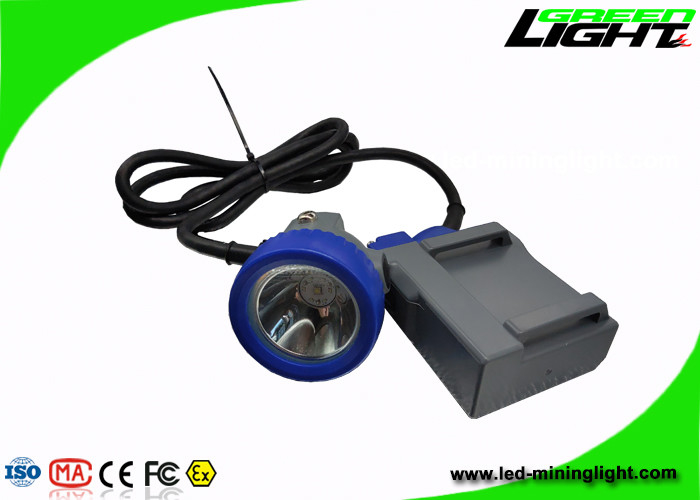 USB Charging LED Mining Light 10000lux Cap Lamp 6.6Ah Rechargeable Li - Ion Battery
