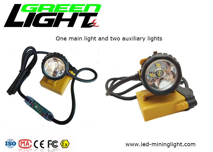 كابل وامض بضوء 25000lux 240lum 10.4Ah Corded Miners Cap Lamp GLC12-A