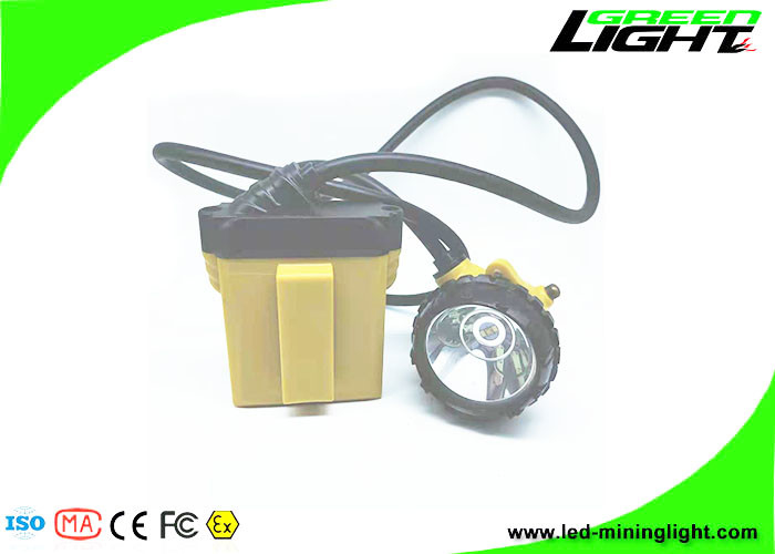 25000Lux Led Miner Cap Lights 10.4Ah SAMSUNG بطارية واقية من الانفجار للتعدين تحت الأرض