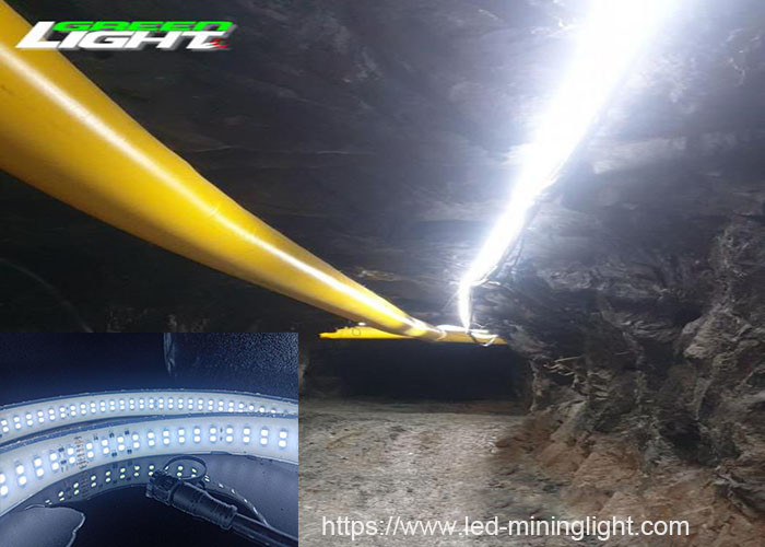 AC110V 35W LED أضواء قطاع مرنة SMD2835 280LEDs صف مزدوج مقاوم للماء شريط ليد لنفق منجم تحت الأرض في الهواء الطلق